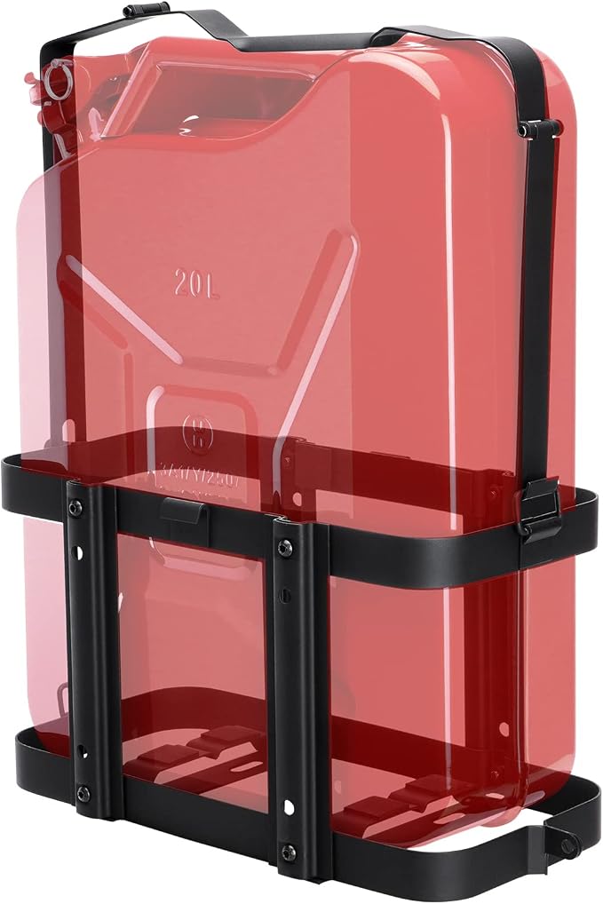 2024 Upgrade Jerry Can Mount Holder: Lockable Jerry Gas Can Holder Rack by Racewill