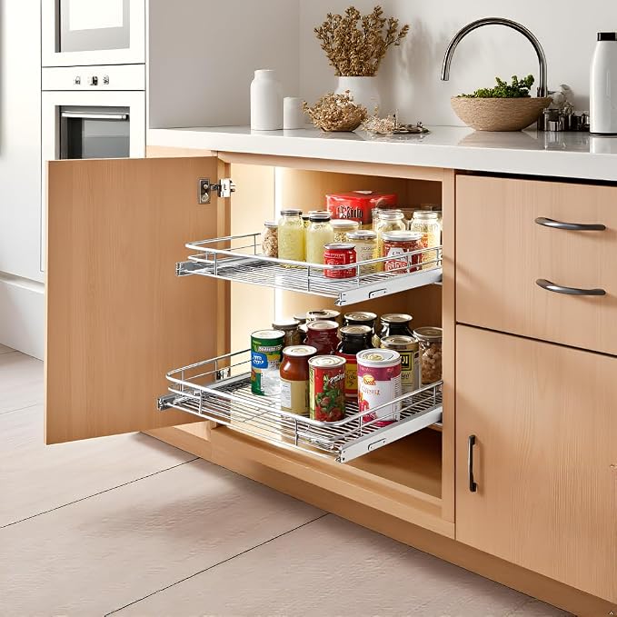Pull Out Cabinet Organizer, Put Out Shelves - Image 7