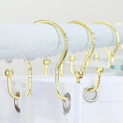 Goowin Shower Curtain Hooks, Stainless Steel Shower Curtain Hangers, Minimalist - Image 2