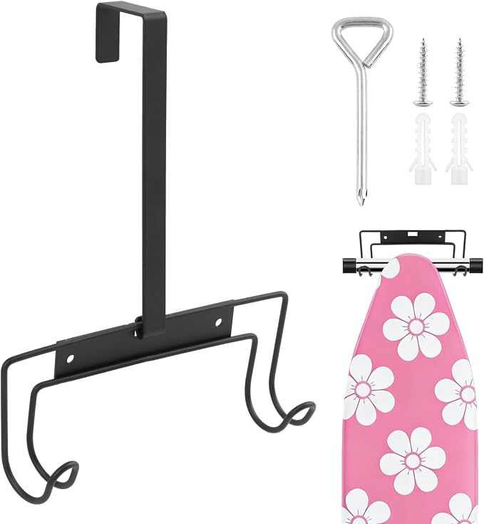 Ironing Board Holder Wall Mount, Over The Door & Wall Mount Metal Ironing Board - Image 8