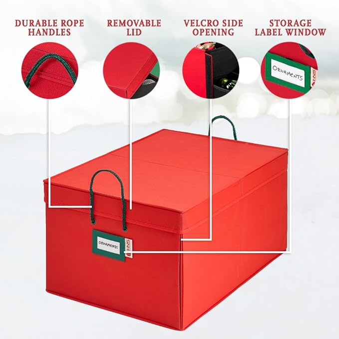 HOLDN’ STORAGE Christmas Ornament Storage Box - Image 3
