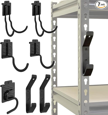 Wallmaster Boltless Shelving Hook Organizer Kit, Garage Heavy Duty Tool Storage by Wallmaster