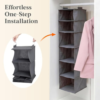 Lifewit 6 Tier Hanging Closet Organizer and Storage - Image 6
