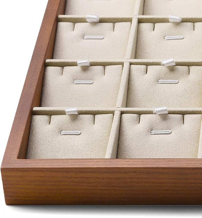 Oirlv Wood 24 Grids Jewelry Tray - Image 8
