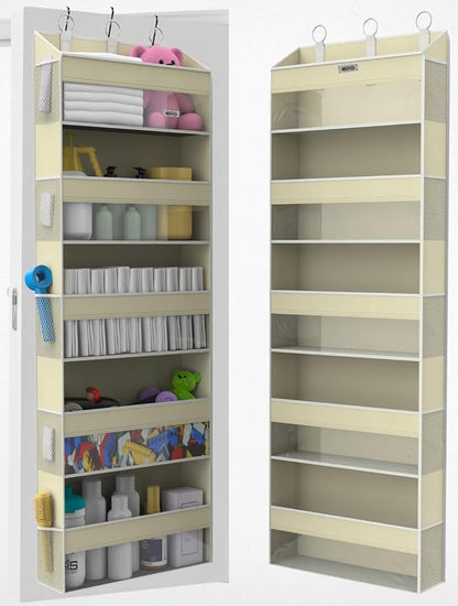 Over the Door Organizer with 5 Large Pockets & 10 Mesh Side Pockets – Durable by Unknown