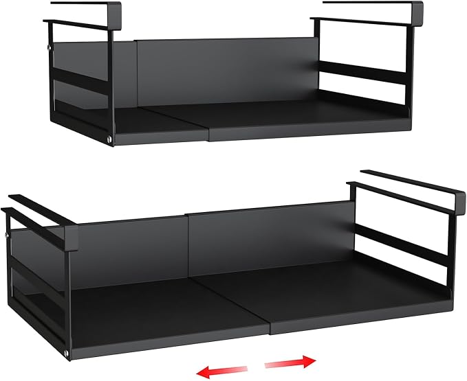 Expandable Under Cabinet Shelf Organizer by SHINEWON