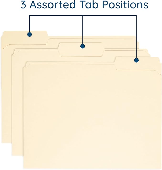 100 Blue Summit Supplies Heavy Duty File Folders Letter Size - Image 5