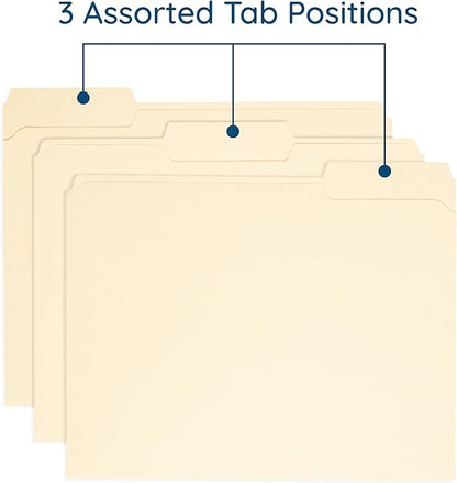 100 Blue Summit Supplies Heavy Duty File Folders Letter Size - Image 5