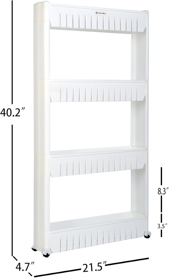 Laundry Room Organizer, Mobile Shelving Unit Organizer - Image 3