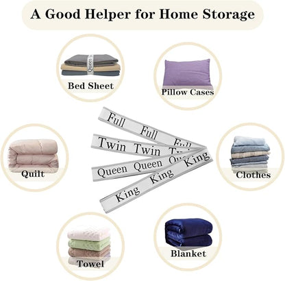 12 Pieces Bed Sheet Organizer Bands, Closet Organization Sheet Straps, Linen - Image 6