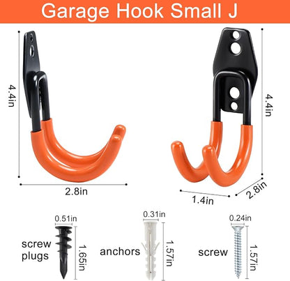 AOBEN Garage Hooks Heavy Duty, Steel Garage Storage Hooks, Utility Tool Hangers - Image 2