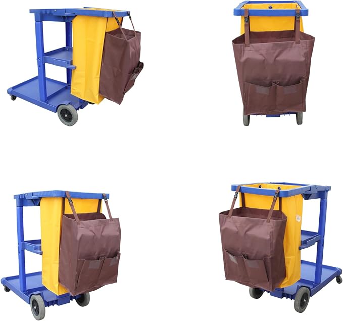 Multipurpose Housekeeping cart Bag Separate Storage Bag, Replacement Janitorial - Image 4