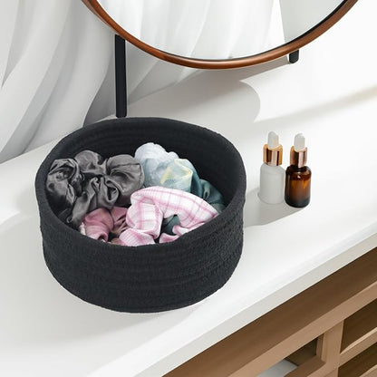 Small Woven Cotton Rope Baskets, Gift and Storage Baskets, Nursery Organizer - Image 3