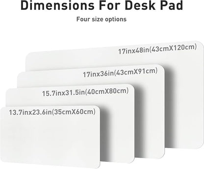 Aothia Leather Desk Pad Protector, Mouse Pad, Office Desk Mat, Non-Slip PU - Image 8