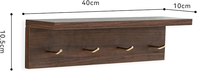 Entrance Coat Rack ，Coat Hooks, Wall-Mounted Wooden Hook Rack, Wall-Mounted - Image 6