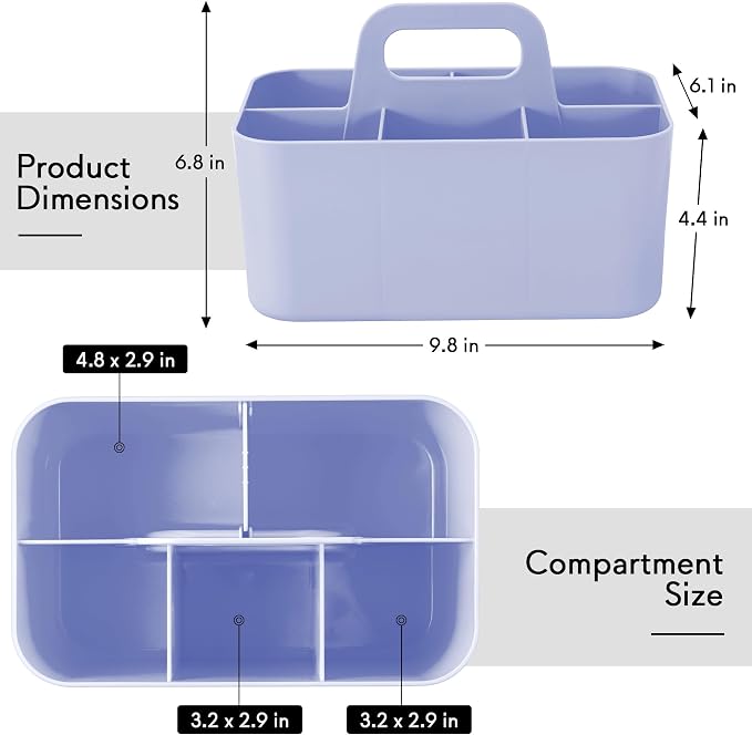 Tiawudi Multipurpose Caddy Organizer, Plastic Caddy - Image 2