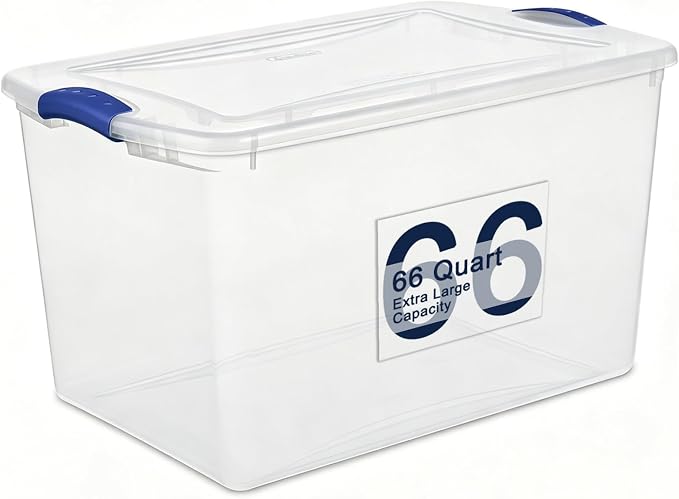 66 Qt Plastic Storage Bins by Unknown