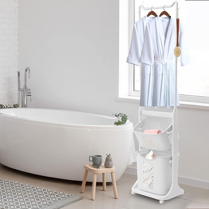 Bathroom Tower Hamper Organizer - Image 4
