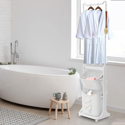 Bathroom Tower Hamper Organizer - Image 4