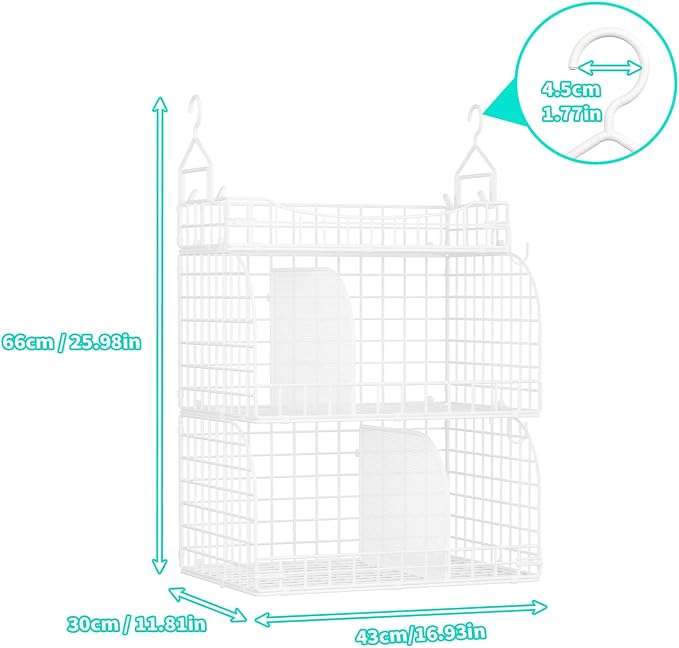 HapiRm Hanging Closet Organizer Storage - Image 3
