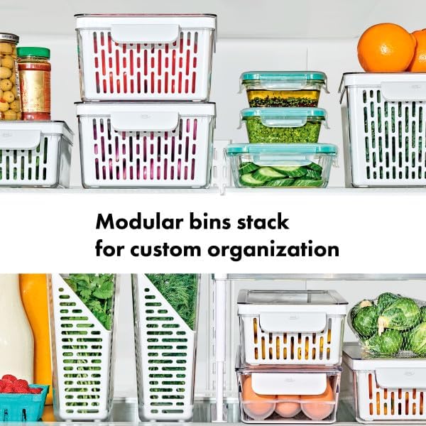 OXO Good Grips Produce Saver – Medium Bin, 13.8 x 7.4 x 4.7 in - Image 2
