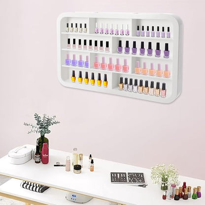 Wall Mounted Nail Polish Racks 4 Tier Hanging Nail Polish Storage Holder - Image 5