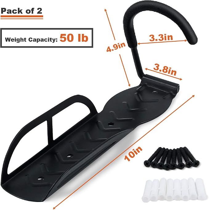 Wallmaster Bike Storage Rack for Garage, Wall Mount Bicycles Hanger - Image 5