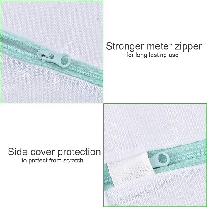 OTraki Mesh Laundry Bag for Delicates 2 Pack Garment Wash Bag 24 x 32 inch - Image 4