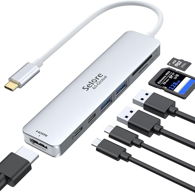 Selore&S-Global USB C Hub HDMI Adapter by SeloreS-Global