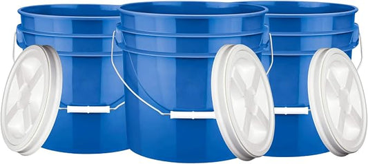 House Naturals 3.5 Gallon Food Grade BPA Free Made in USA containers Bucket Pail by House+Naturals