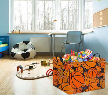 Rectangular Basketball Kids Storage Basket Gift & Baby Storage Bin Organizer - Image 5