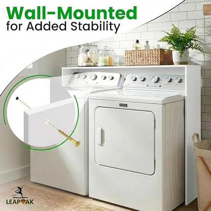 Over the Washer and Dryer Storage Shelf, Laundry Shelf, Laundry Room Organizer - Image 2