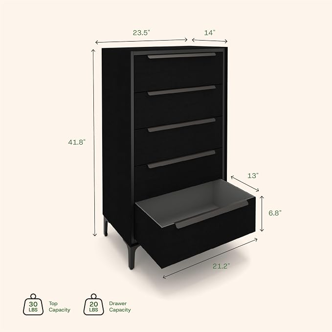 tinge Naima Premium Fabric Dresser - Image 3