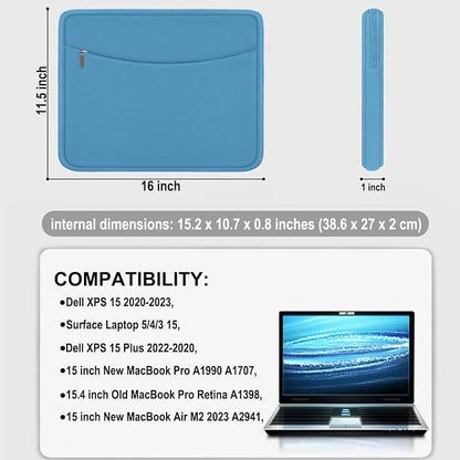 Laptop Case Sleeve 15.6 inch, Shockproof Protective Laptop Cover Briefcase - Image 4