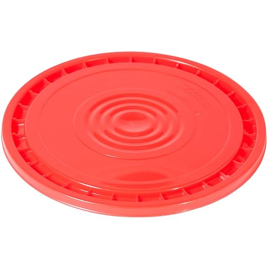 Meranti Reusable Easy Peel 3.5, and 7 Gallon Bucket Lid | Food Grade | Red by MerantiHomeGarden