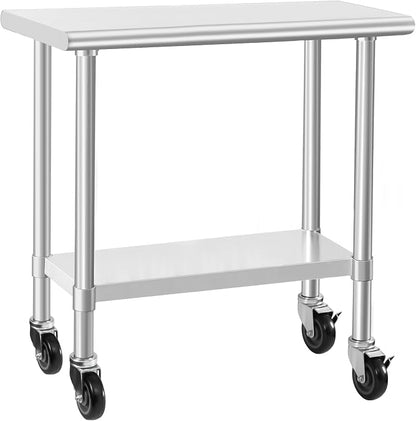 HARDURA Stainless Steel Commercial Table Prep & Work Table by HARDURA