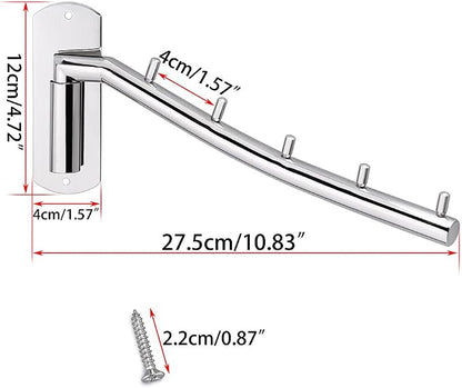 Sumnacon Wall Mounted Clothes Hanger Rack, Stainless Steel Garment Hooks - Image 4