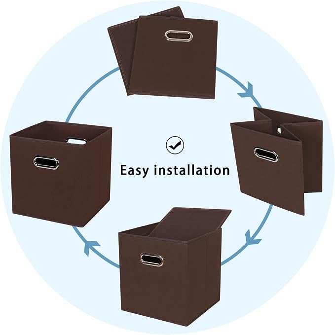 Fabric Cubby Storage Bins, Foldable Storage Bins - Image 6
