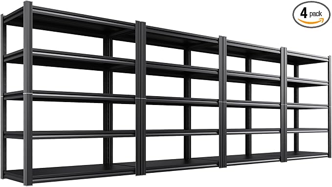 4-Pack Heavy Duty Garage Shelving by CreatingaComfortableLiving
