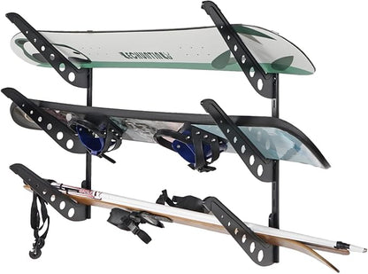 Snowboard Wall Racks, Adjustable Storage Rack by JUSTOOP