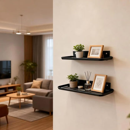 Wall Mounted Floating Shelf, Self Adhesive Shelf, No Drill Adhesive Wall Shelf - Image 4