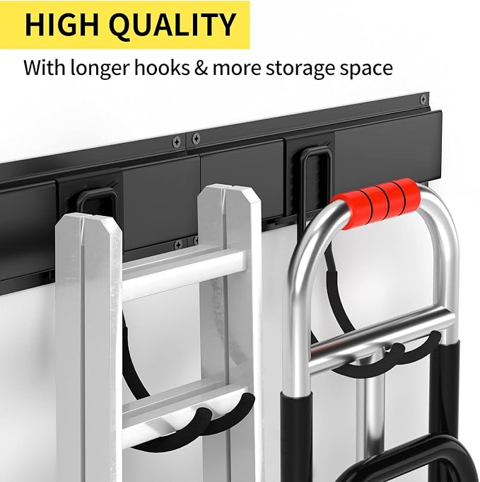 Garage Tool Organizer Wall Mount 13 PCS, Yard Garden Tool Organizer, Adjustable - Image 2