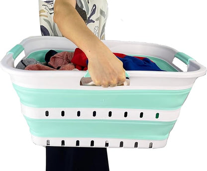 SAMMART 42L Collapsible Plastic Laundry Basket - Image 7