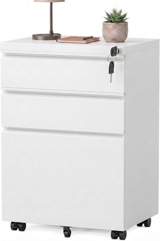 3 Drawer Mobile File Cabinet by Omelaza