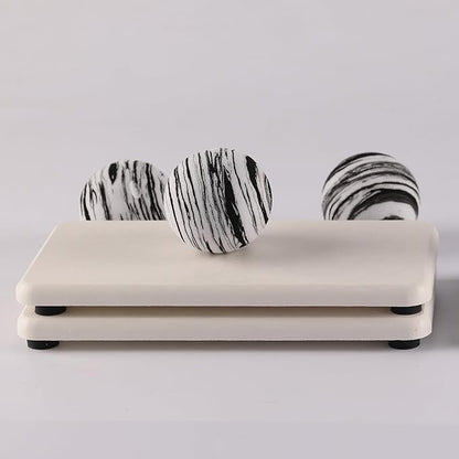 2 Pcs Water Absorbing Stone Trays, Kitchen/Bathroom Sink Soap Dish, Diatomite - Image 2