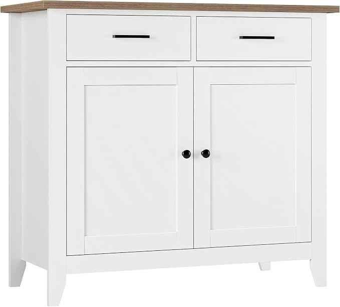 HORSTORS Farmhouse Kitchen Storage Cabinet, Small Buffet, Coffee Bar, 35.8"W by HORSTORS