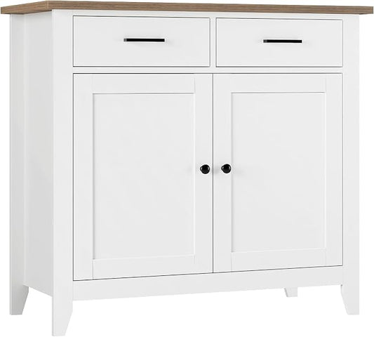 HORSTORS Farmhouse Kitchen Storage Cabinet, Small Buffet, Coffee Bar, 35.8"W by HORSTORS