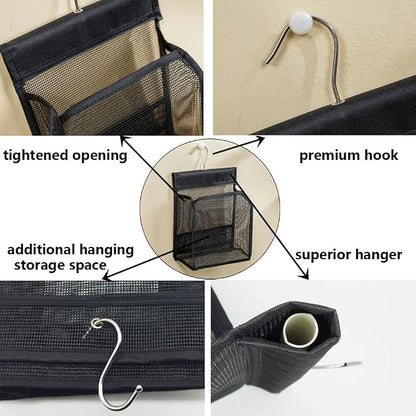 ALYER Hanging Mesh Shower Caddy Organizer Bathroom Storage Bag - Image 3