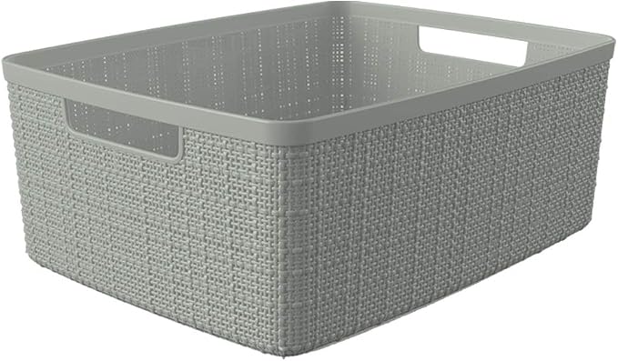 Curver Set of 6 Medium 12L Jute Decorative Plastic Organization and Storage - Image 3