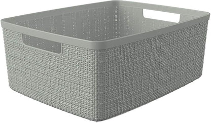 Curver Set of 6 Medium 12L Jute Decorative Plastic Organization and Storage - Image 3